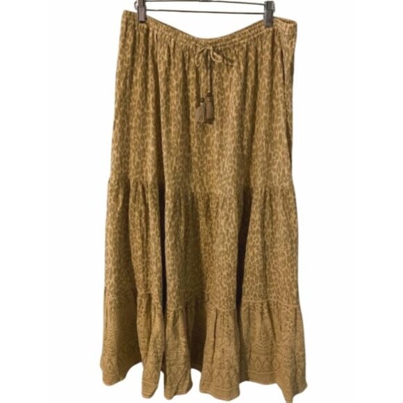 Spell & The Gypsy Wild Thing Leopard Animal Print Maxi Skirt‎ XXL - Picture 2 of 7